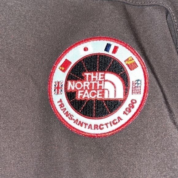 𝅺Rare Northface brown soft shell 1990 Trans-Antarctica Expedition coat size med - Picture 5 of 12